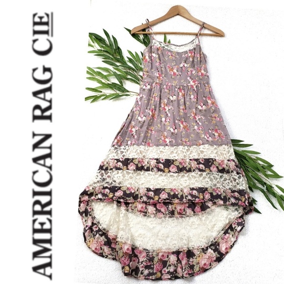 American Rag Dresses & Skirts - American Rag Dress Hi-Lo Floral Lace